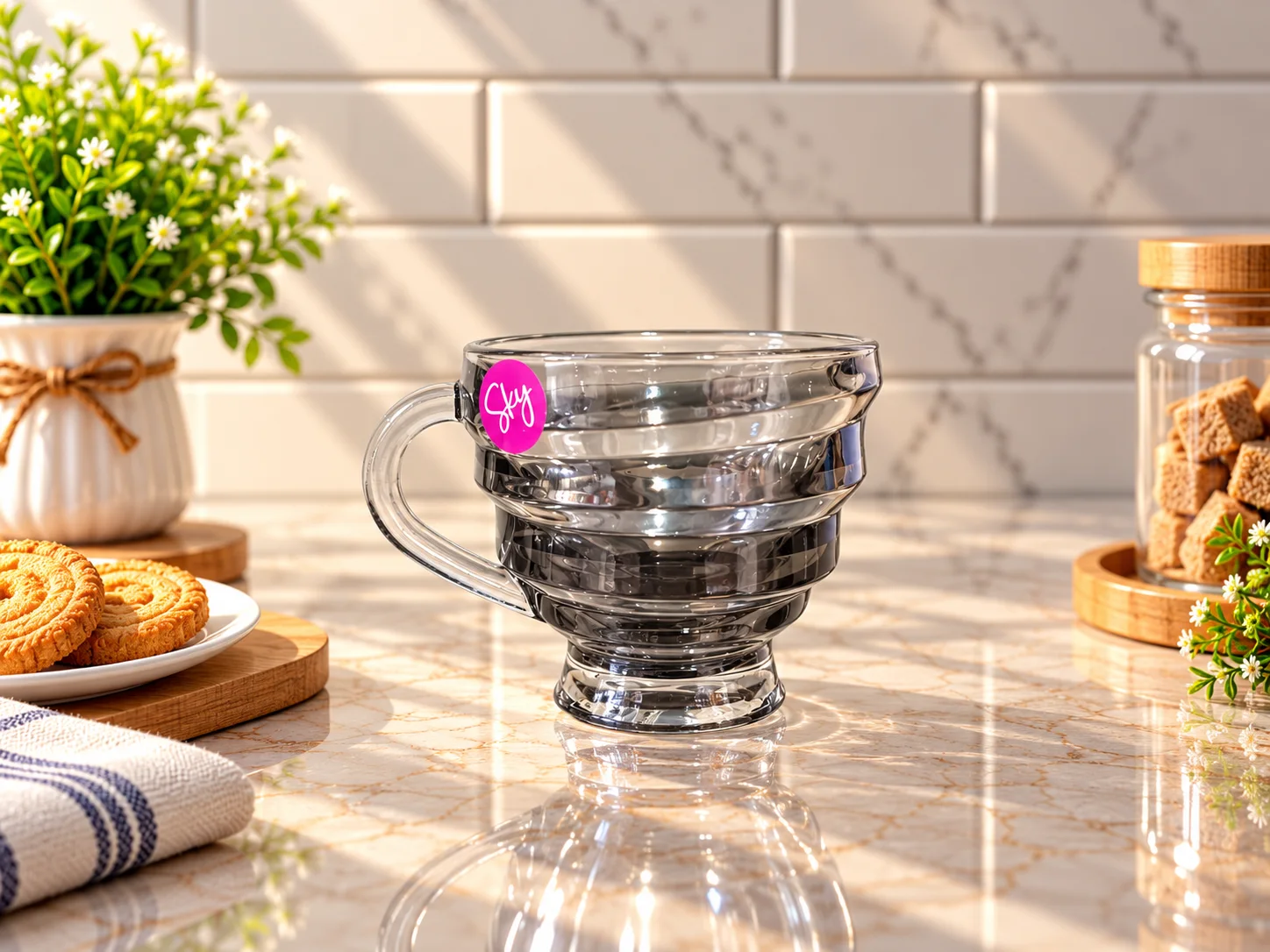 Exora Smoky Tea Cups (6pcs) photo 1