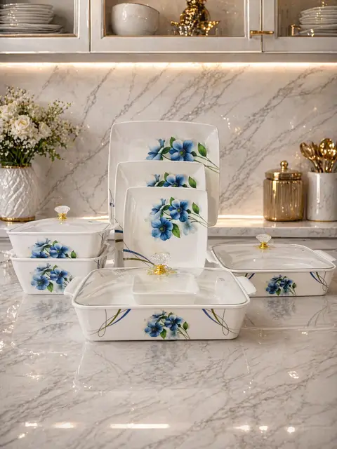 Melamine Double Glazed Dinner Set (72pcs)(Double Print) product photo