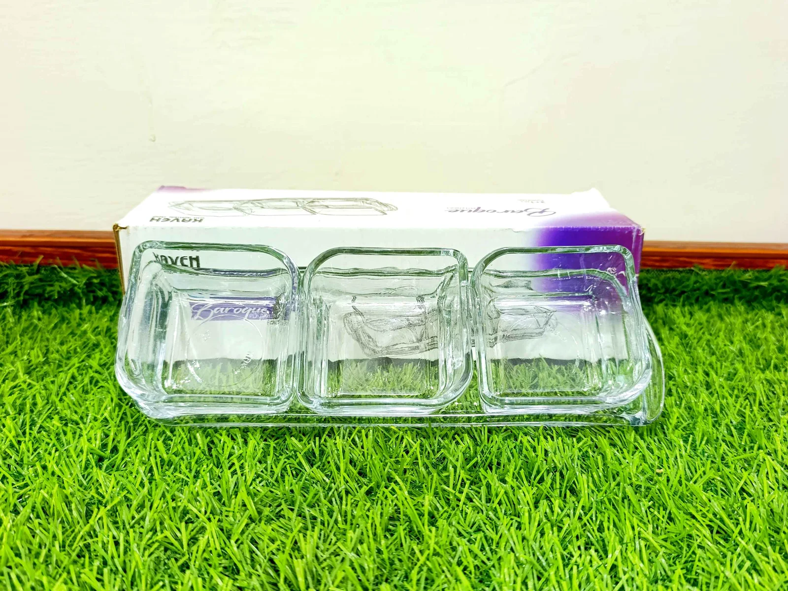 Glass Sauce Dish 3+1 (imported) photo 2