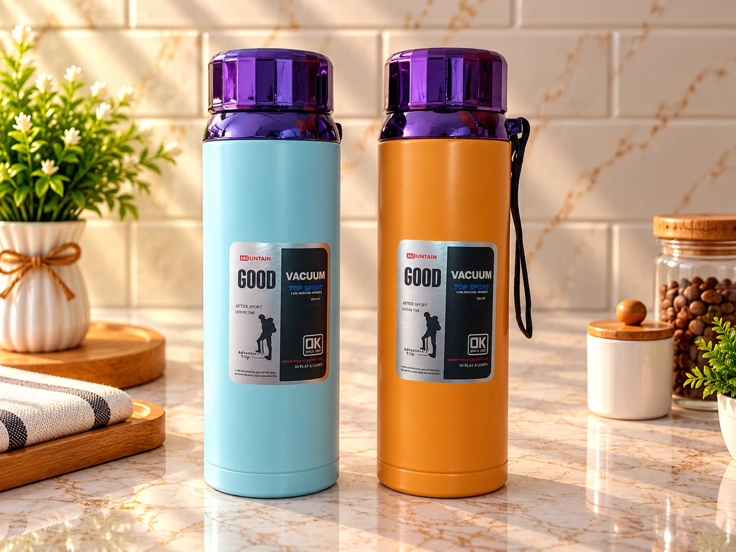 Imported Stainless Steel Bottle (1 liter) photo 1